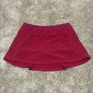 Lululemon Athletica Pace Rival Crimson Skort